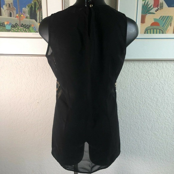 CABI sleeveless mesh tunic top Size XS Multicolor - Picture 3 of 10